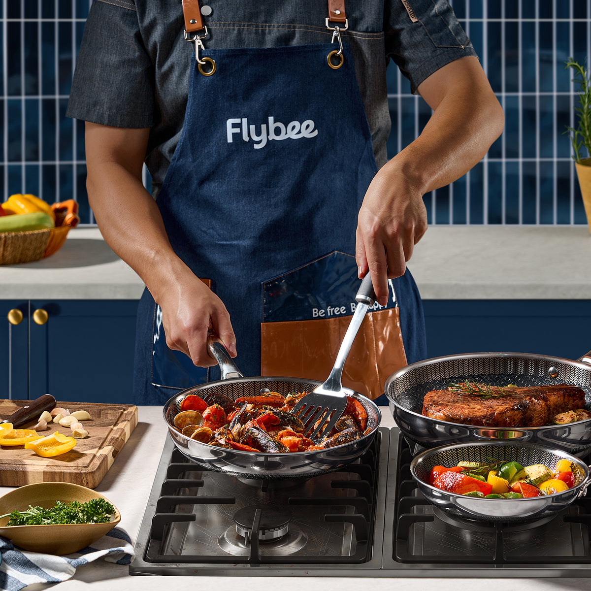 Flybee 6-Piece Frying Pan Set
